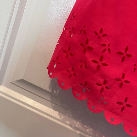 J. Crew | Hot Pink Eyelet Top | Size XXS - Picture 3 of 3